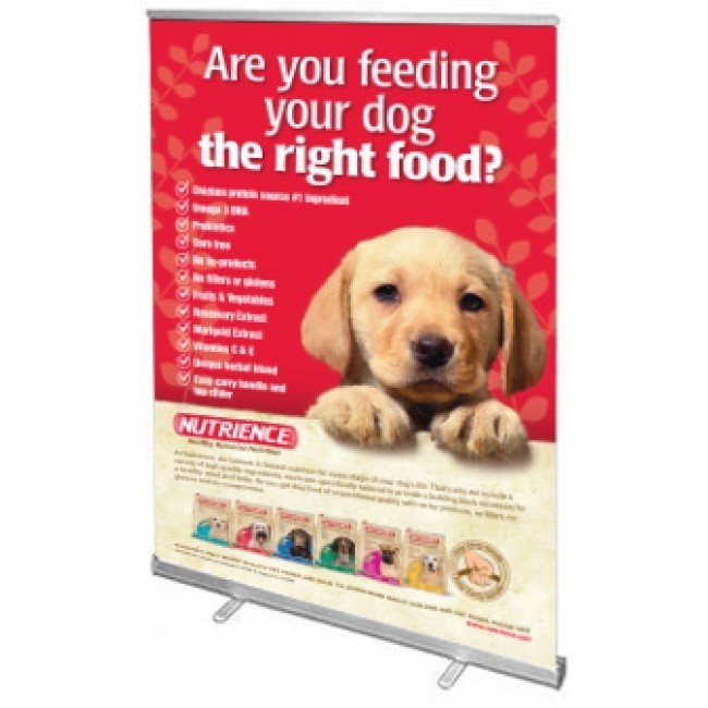 Economy Retractable Banner Stand 59“ w/ Free Single Sided Graphic Print  - SKU #6112-59