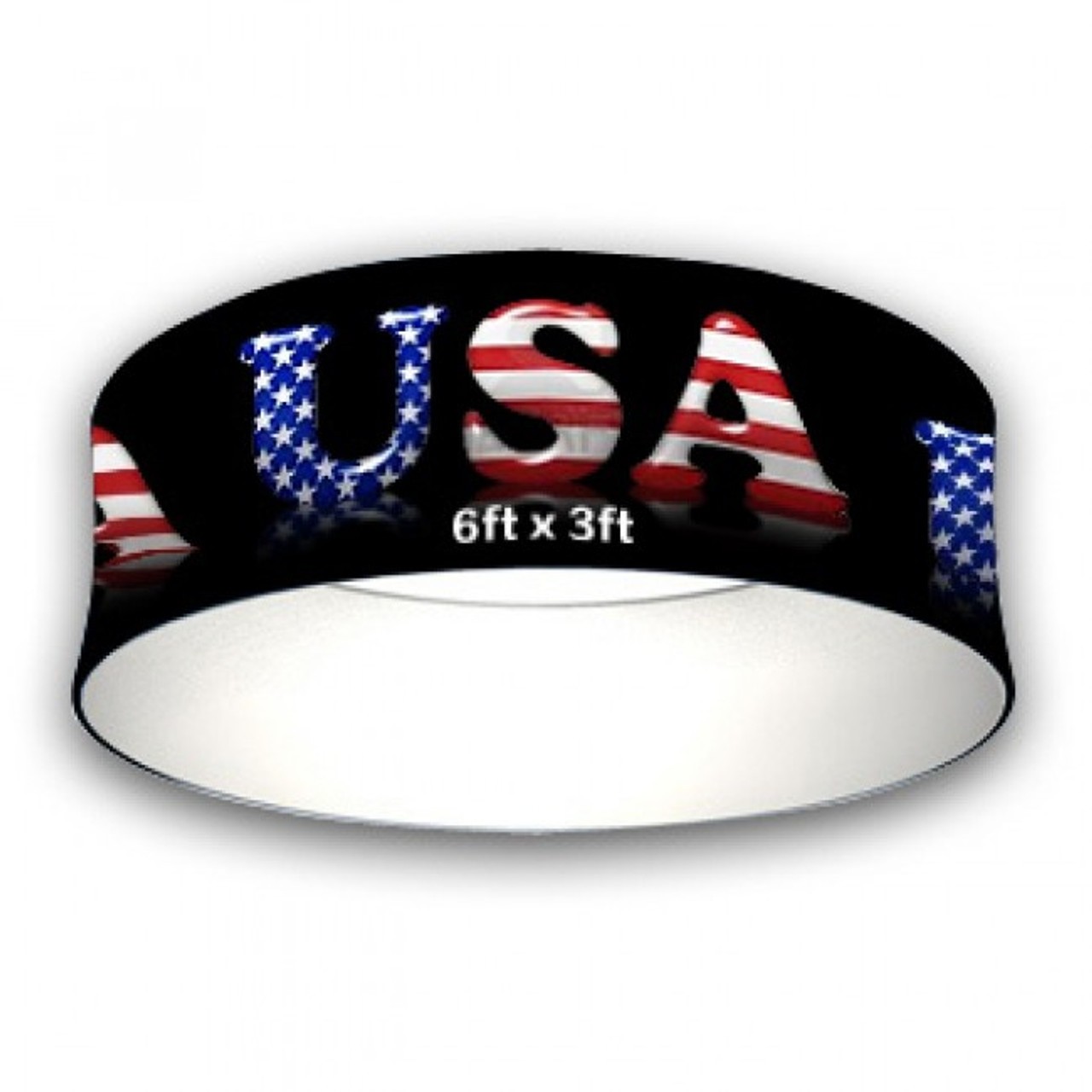 Hanging Sign Circle Shape 6ft w/ Free Dye Sub Graphics - SKU #6911-63