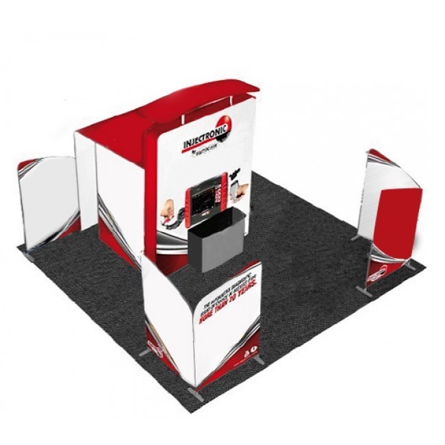 iWave Booth Display 20Ft x 20Ft w/ Free Dye Sub Graphics - SKU #22W-001