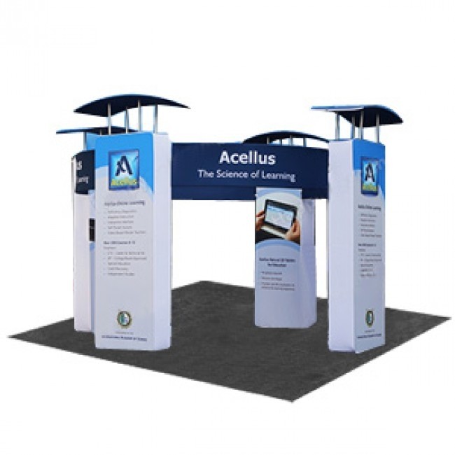 iWave Booth Display 20Ft x 20Ft w/ Free Dye Sub Graphics - SKU #22W-002A