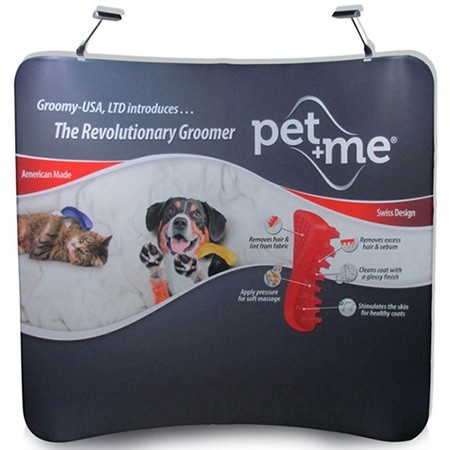  iCurve 8Ft. Curved Wave Fabric Displays Budget Package w/ Free Dye Sub Graphics - SKU #6310-8BP