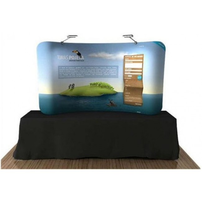  Dye Sub Graphics Only - iTop 8Ft. Wave Fabric Tabletop Displays - SKU #6319-8RG