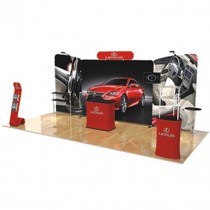 iWave Booth Display 10Ft x 20Ft w/ Free Dye Sub Graphics - SKU #1020CF