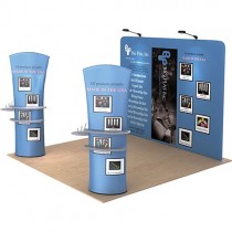 iWave Booth Display 10Ft x 10Ft w/ Free Dye Sub Graphics - SKU #1010-6313