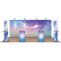 iWave Booth Display 10Ft x 20Ft w/ Free Dye Sub Graphics - SKU #1020-6313