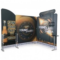 iWave Booth Display 10Ft x 8Ft w/ Free Dye Sub Graphics - SKU #11CG8