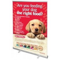 Economy Retractable Banner Stand 59“ w/ Free Single Sided Graphic Print  - SKU #6112-59