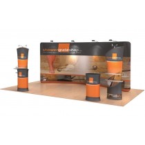 iWave Booth Display 10Ft x 20Ft w/ Free Dye Sub Graphics - SKU #1020-6320