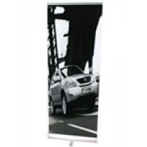 Premium Retractable Banner Stand 33" w/ Free Double Sided Graphic Print - SKU #6125-33