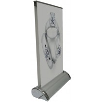 Mini 8" Retractable Banner Stand w/ Free Double Sided Graphic Print - SKU #6223-8