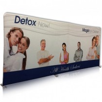 iFlat 20Ft. Straight Wave Fabric Displays Budget Package w/ Free Dye Sub Graphics - SKU #6313-20BP