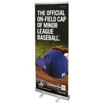 Economy Retractable Banner Stand 33.5“ w/ Free Single Sided Graphic Print - SKU #6112-33.5