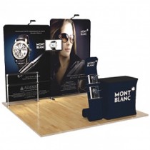 iWave Booth Display 10Ft x 10Ft w/ Free Dye Sub Graphics - #1010B