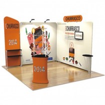 iWave Booth Display 10Ft x 10Ft w/ Free Dye Sub Graphics - #1010CG
