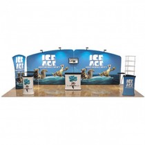 iWave Booth Display 10Ft x 20Ft w/ Free Dye Sub Graphics - SKU #1020AD