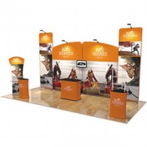 iWave Booth Display 10Ft x 20Ft w/ Free Dye Sub Graphics - SKU #1020BE