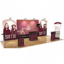 iWave Booth Display 10Ft x 20Ft w/ Free Dye Sub Graphics - SKU #1020EH