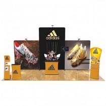 iWave Booth Display 10Ft x 20Ft w/ Free Dye Sub Graphics - SKU #1020GJ