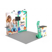 iWave Booth Display 10Ft x 10Ft w/ Free Dye Sub Graphics - SKU #11BB