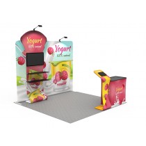 iWave Booth Display 10Ft x 10Ft w/ Free Dye Sub Graphics - SKU #11BI