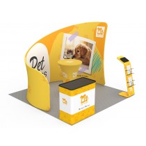 iWave Booth Display 10Ft x 10Ft w/ Free Dye Sub Graphics - SKU #11BL