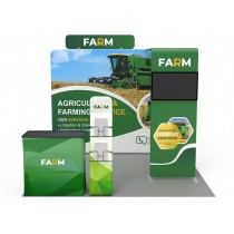 iWave Booth Display 10Ft x 10Ft w/ Free Dye Sub Graphics - SKU #11BM