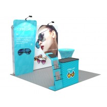 iWave Booth Display 10Ft x 10Ft w/ Free Dye Sub Graphics - SKU #11BN