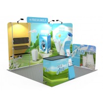 iWave Booth Display 10Ft x 10Ft w/ Free Dye Sub Graphics - SKU #11BO