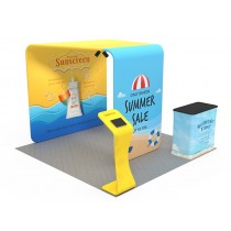 iWave Booth Display 10Ft x 10Ft w/ Free Dye Sub Graphics - SKU #11BS