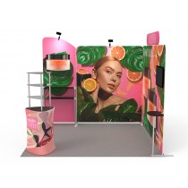 iWave Booth Display 10Ft x 10Ft w/ Free Dye Sub Graphics - SKU #11BT