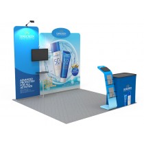 iWave Booth Display 10Ft x 10Ft w/ Free Dye Sub Graphics - SKU #11B14