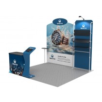iWave Booth Display 10Ft x 10Ft w/ Free Dye Sub Graphics - SKU #11B20