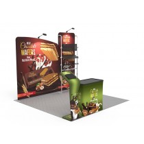 iWave Booth Display 10Ft x 10Ft w/ Free Dye Sub Graphics - SKU #11B21
