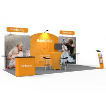 iWave Booth Display 10Ft x 20Ft w/ Free Dye Sub Graphics - SKU #12B6
