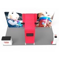 iWave Booth Display 10Ft x 20Ft w/ Free Dye Sub Graphics - SKU #12B11
