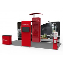 iWave Booth Display 10Ft x 20Ft w/ Free Dye Sub Graphics - SKU #12B12