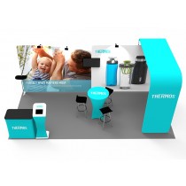 iWave Booth Display 10Ft x 20Ft w/ Free Dye Sub Graphics - SKU #12B13