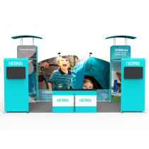 iWave Booth Display 10Ft x 20Ft w/ Free Dye Sub Graphics - SKU #12B14