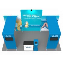 iWave Booth Display 10Ft x 20Ft w/ Free Dye Sub Graphics - SKU #12B15