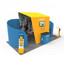 iWave Booth Display 10Ft x 20Ft w/ Free Dye Sub Graphics - SKU #12W-012