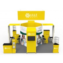 iWave Booth Display 20Ft x 20Ft w/ Free Dye Sub Graphics - SKU #22B5
