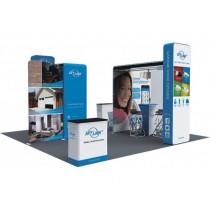 iWave Booth Display 20Ft x 20Ft w/ Free Dye Sub Graphics - SKU #22B7