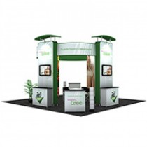 iWave Booth Display 20Ft x 20Ft w/ Free Dye Sub Graphics - SKU #22W-002