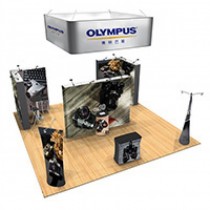 iWave Booth Display 20Ft x 20Ft w/ Free Dye Sub Graphics - SKU #22W-008