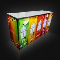 iTube LED 4ft x 2Ft x H42in. Fabric Counter w/ Free Dye Sub Graphics - SKU #63LC-4242