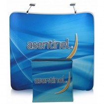 iCurve 8Ft. Curved Wave Fabric Displays Full Package w/ Free Dye Sub Graphics - SKU #6310-8