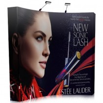 Curved Fabric 8Ft. Pop Up With Graphic End Caps Package w/ Free Dye Sub Graphics - SKU #6316C-8