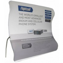 iFlat 9Ft. Vertical Curved Wave Fabric Displays Budget Package w/ Free Dye Sub Graphics- SKU #6316G-9BP