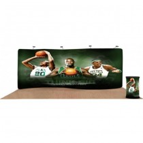 iCurve 20Ft. Serpentine Wave Fabric Displays Full Package w/ Free Dye Sub Graphics - SKU #6320S-20
