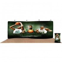 iCurve 20Ft. Serpentine Wave Fabric Displays Full Package w/ Free Dye Sub Graphics - SKU #6320S-20